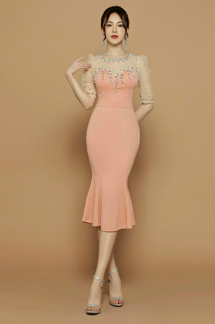 Đầm Body Kết Pha Lê Cao Cấp - D630